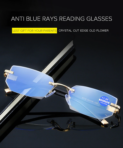 2022 NEW Rimless Reading Glasses Anti Blue Ray Lightweight Presbyopic Glasses 【HOT SALE-48%OFF🔥🔥🔥🔥🔥】